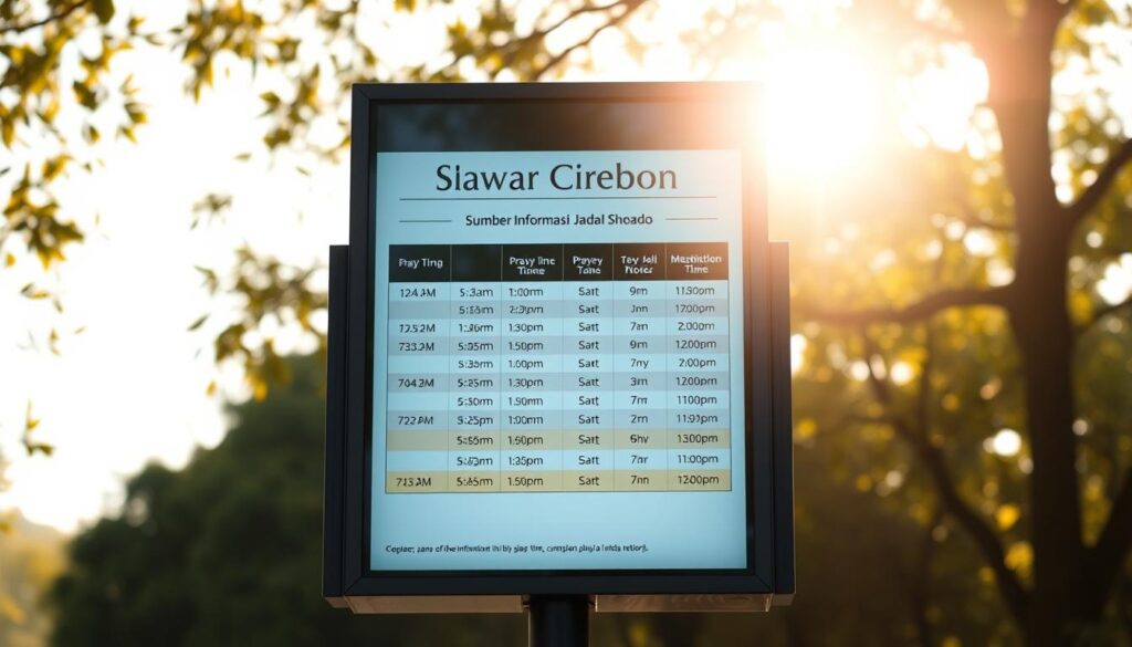 Info Jadwal Sholat Cirebon