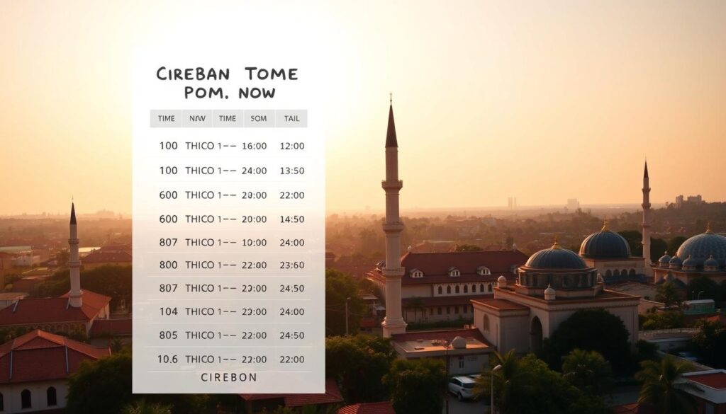 Jadwal Sholat Terbaru Cirebon