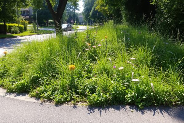 Kondisi Terkini Rumput Liar di Median Jalan Lingkar Mangin Kondisi Terkini Rumput Liar di Median Jalan Lingkar Mangin