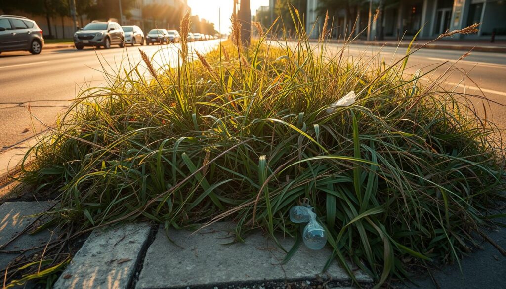 rumput liar di jalan